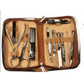 Suede Manicure Set 3-Brown